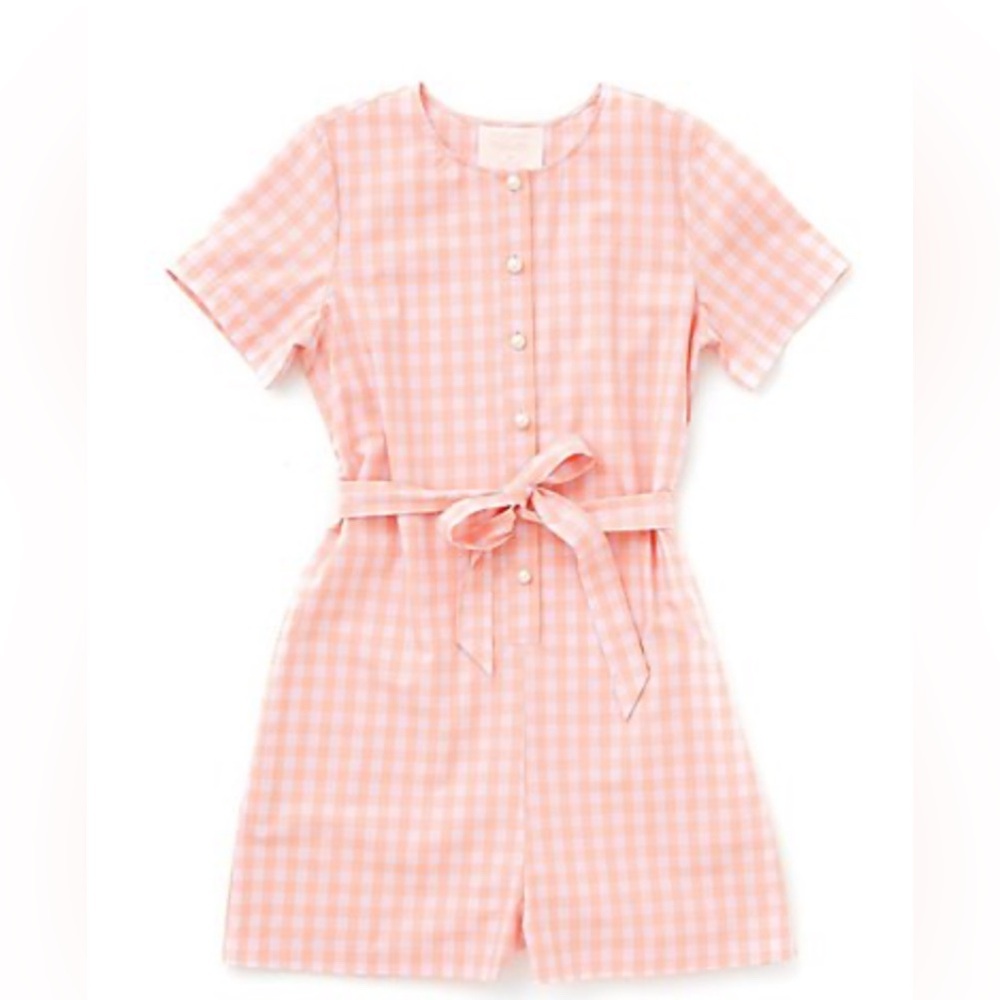 Ban.dล Pink Gingham Romper